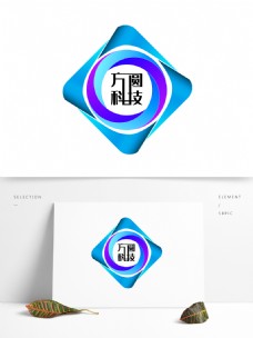 网络科技公司方圆logo设计