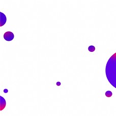 卡通紫色渐变圆球漂浮装饰免扣图