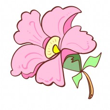 粉色卡通花朵