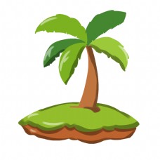 度假沙滩植物椰子树