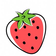 可爱夏季水果草莓
