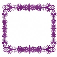 紫色欧式边框