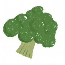 绿色蔬菜绿色的卡通菜花