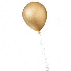 浮球金色创意圆弧气球漂浮元素
