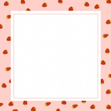 春夏季草莓边框5