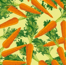 绿色蔬菜胡萝卜涂鸦背景图