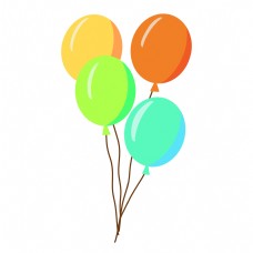 彩色漂浮气球