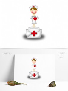 职业人士世界红十字日护士职业人物