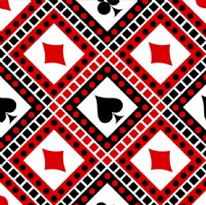 四方连续底纹扑克元素服装印花