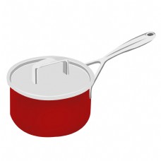 红房子厨房厨具锅子红色不锈钢