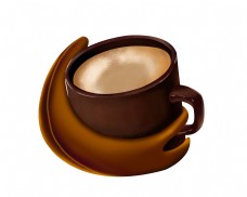 咖啡杯一杯棕色咖啡