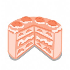 美食蛋糕粉色草莓