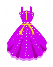 紫色裙子衣服