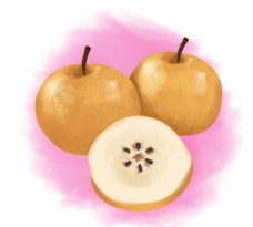 卡通菠萝冻梨