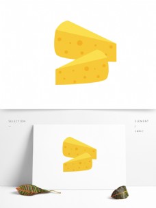 奶酪黄油奶油食物黄油奶酪卡通矢量元素