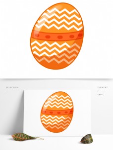 简约手绘彩蛋透明素材