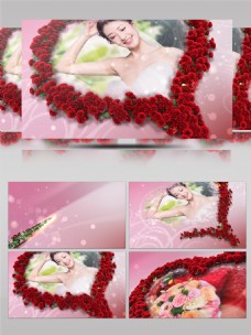婚礼婚庆玫瑰爱心相册