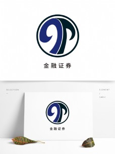 金融保险金融行业logo创意蓝色系保险理财log