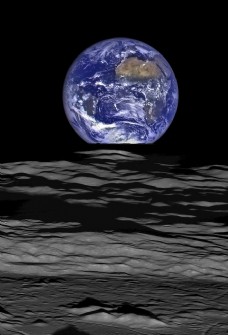 月球表面地球