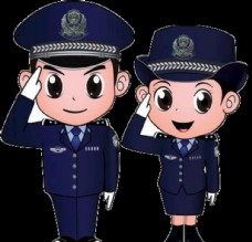 PSD素材卡通警察
