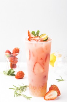 草莓酸奶饮品新款水吧