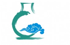 瓷匠logo 瓷 中式风格 l