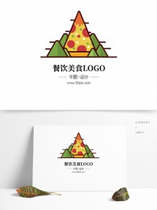 餐饮元素餐饮美食西餐厅披萨店logo卡通披萨元素