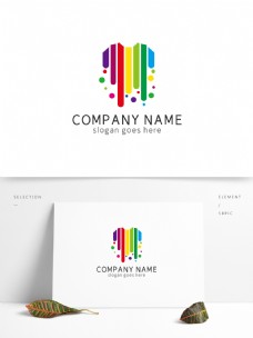图形创意创意彩色衣服图形广告logo