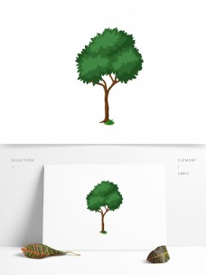 植物树木矢量元素卡通