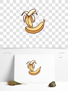 卡通可爱水果香蕉