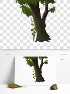 手绘大树设计元素