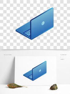 浅蓝色渐变电脑设计