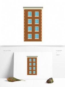 建筑房子矢量卡通元素