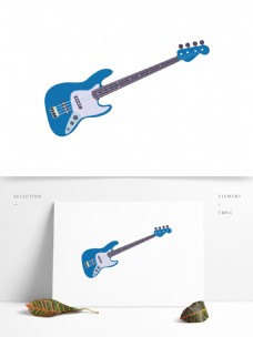 卡通手绘吉他模板