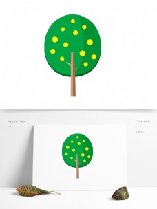 大树矢量卡通绿色