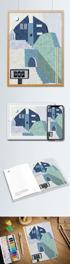 3D色界手绘小房子