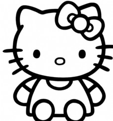 动漫动画卡通动漫KT猫造型糖画动物形象