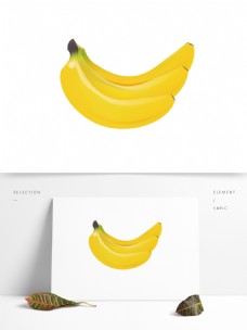 香水元素水果香蕉矢量元素