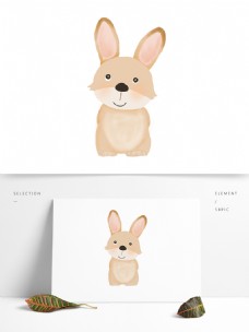 手绘可爱胖兔子之动物世界