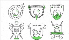 高尔夫运动运动徽章高尔夫