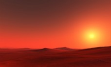 沙漠夕阳