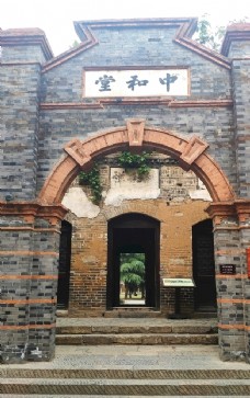 古代建筑门口