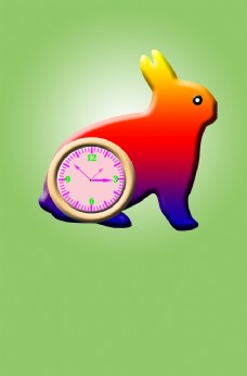 兔子钟表