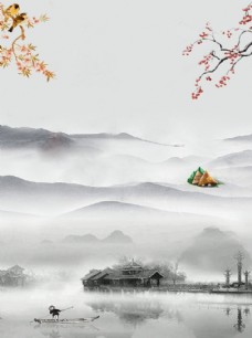 中国风设计水墨画背景
