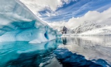 大自然南极冰川风景