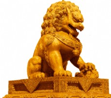 石材石狮子免抠图素材
