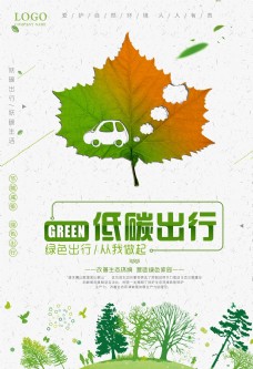 挂画环境保护低碳环保海报