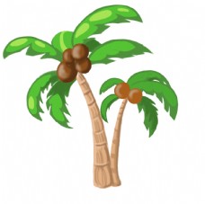 彩色手提袋椰子树