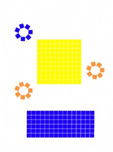 放格子正方形长方形创意矢量图形